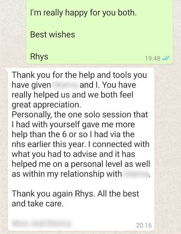 Client testimonial