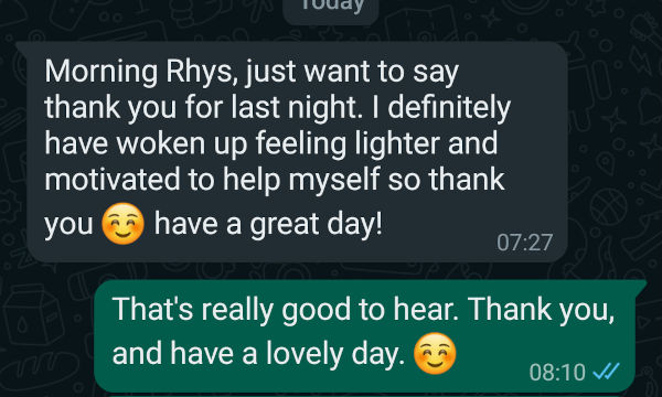Client testimonial