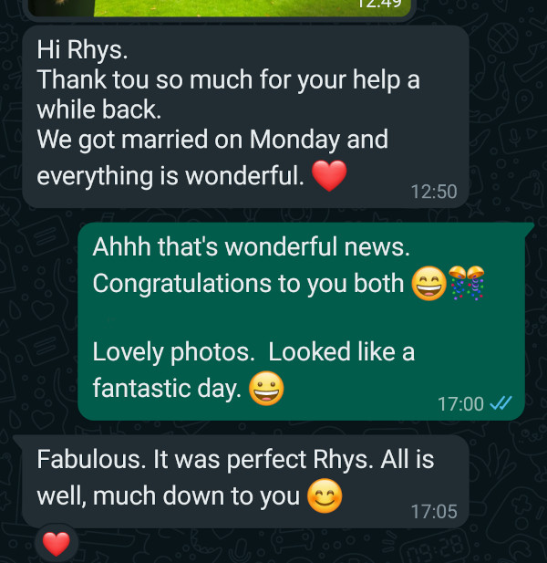 Client testimonial